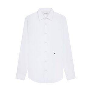 Celine Men Wide Cotton Poplin Shirt